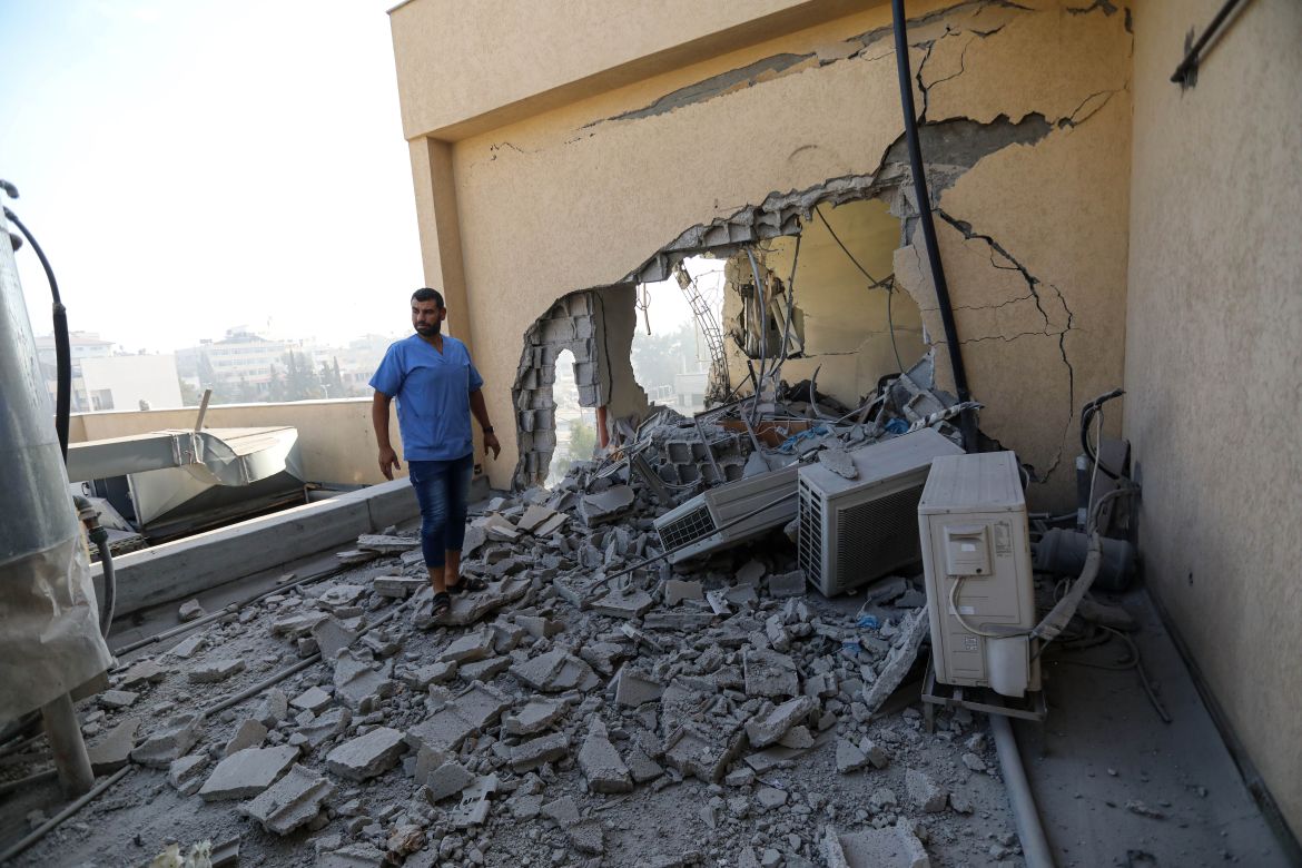 Israeli targeting of the Nassr Medical complex in Gaza city