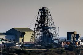 An undated photograph of Impala Platinum mine shaft 11, provided by Implats on Tuesday, Nov. 28, 2023, near Rustenburg, South Africa [Handout: Implats via AP]