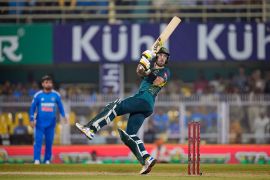 Glenn Maxwell led Australia&#039;s chase in the third T20 [Anupam Nath/AP]