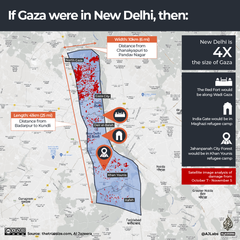 INTERACTIVE - If Gaza was your city - New Delhi-1699876276