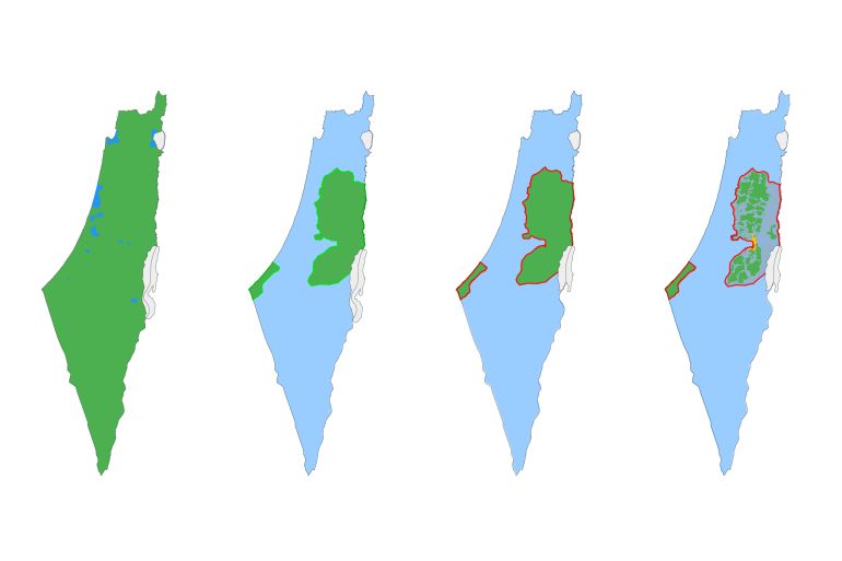 Una breve storia del conflitto israelo-palestinese in 10 mappe