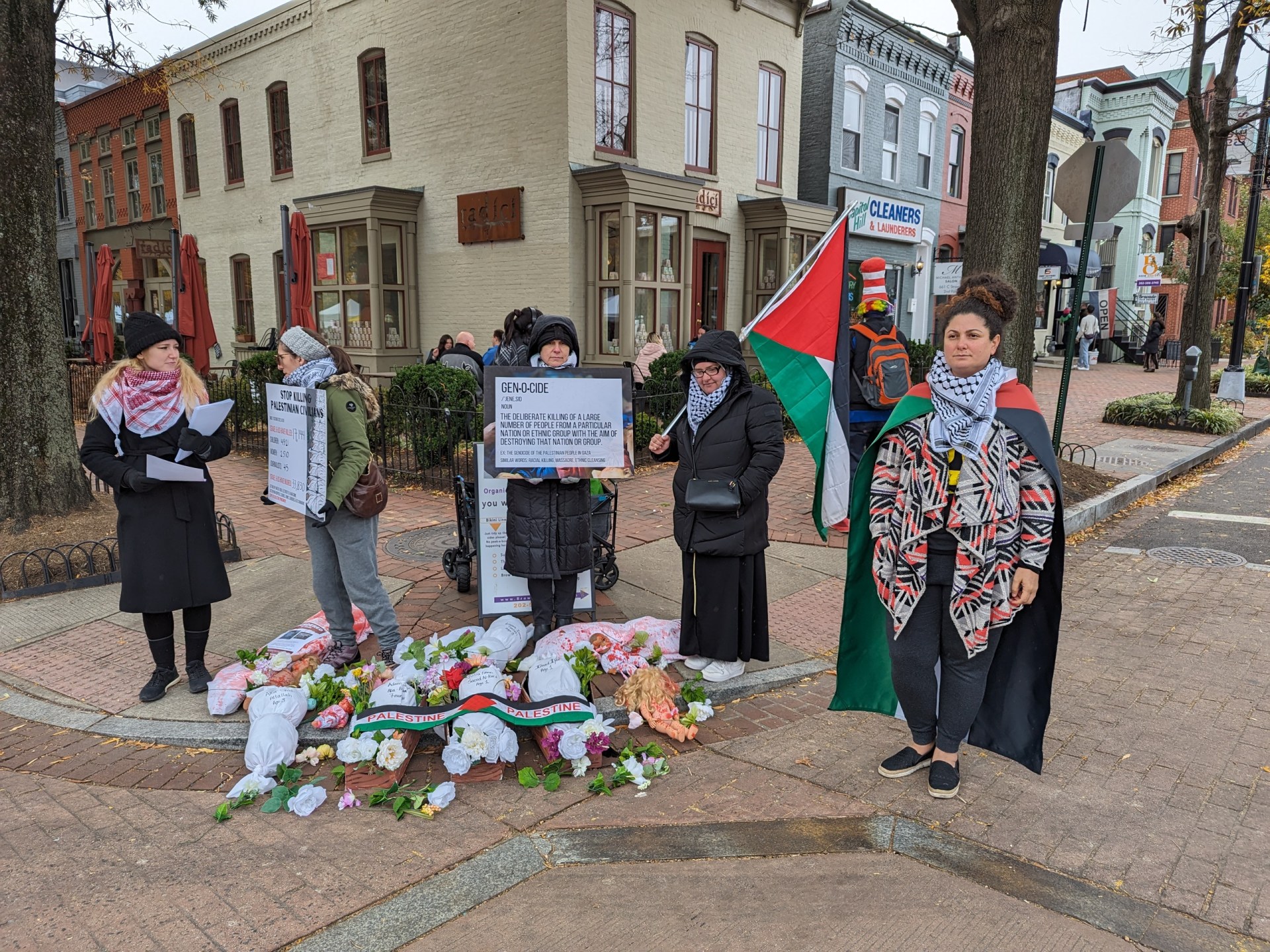 Group stages ‘die-ins’ across Washington, DC to raise awareness for Gaza