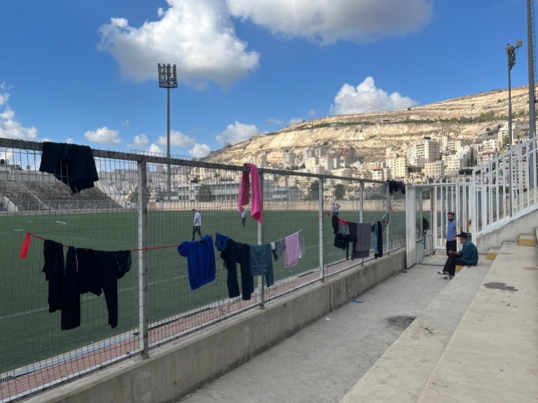 Camp at Nablus Stadium