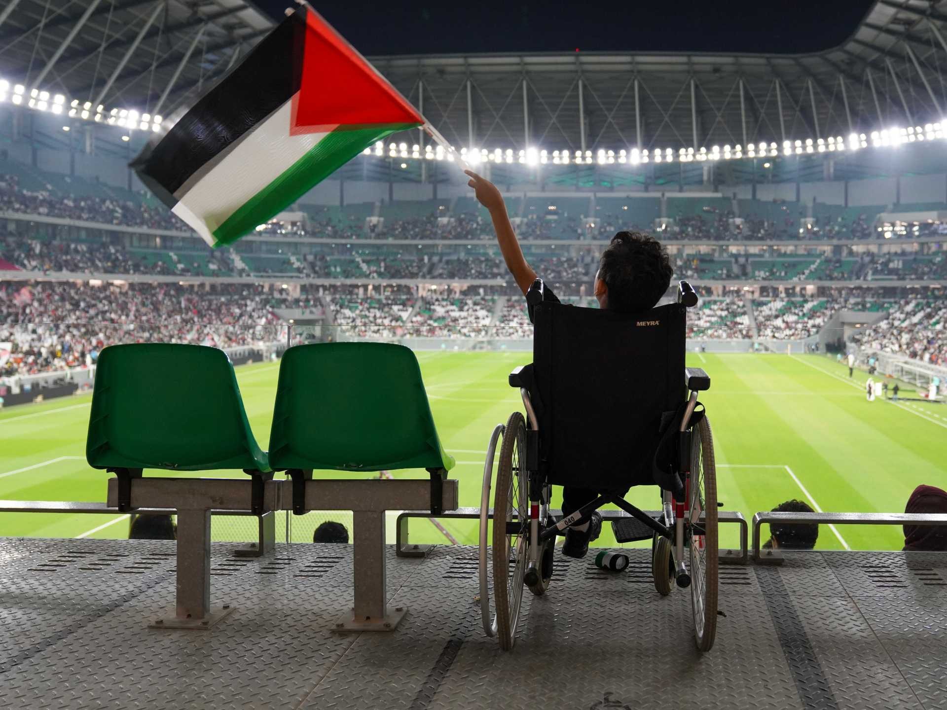 ‘No place for genocide’: Qatar football fans stand for Gaza against Israel | Israel-Palestine conflict News