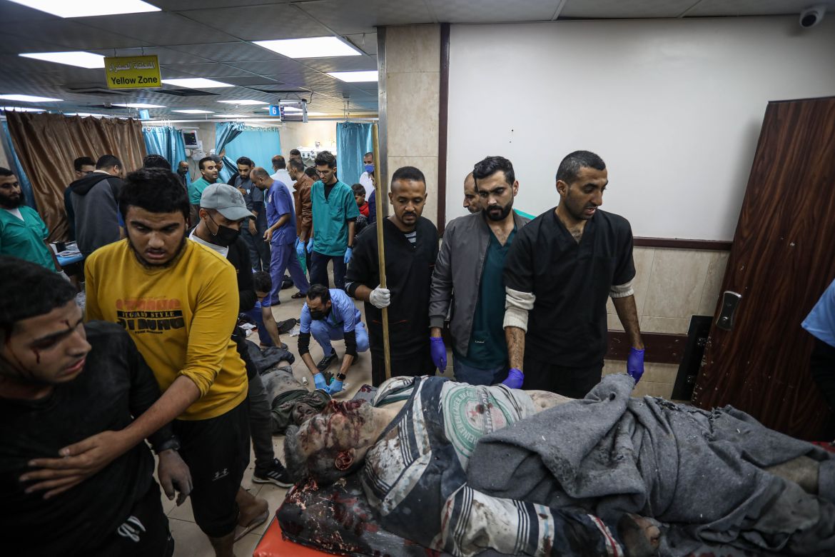 Al-Aqsa Martyrs Hospital in Deir al-Balah