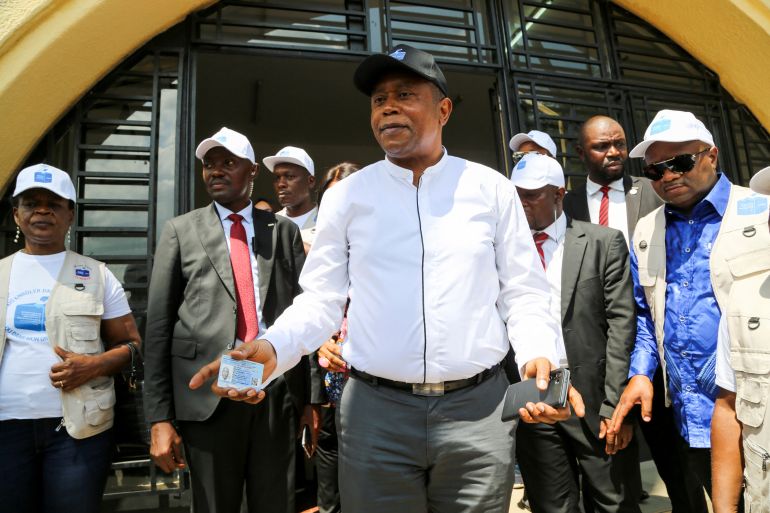 President of the Independent National Electoral Commission (CENI) Denis Kadima in Kinshasa