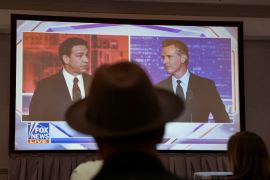 Florida Governor Ron DeSantis and California Governor Gavin Newsom have clashed in a debate hosted by Fox News [File: Elijah Nouvelage/Reuters]