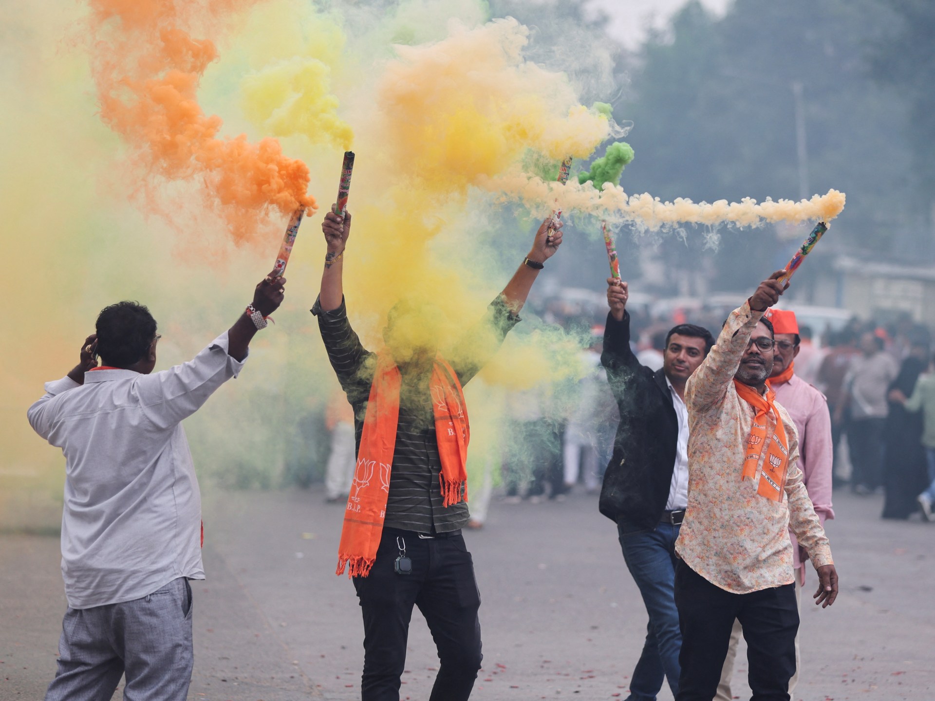 인도의 바라티야 자나타당(Bharatiya Janata Party)이 총선을 몇 달 앞두고 4개월 중 3차례의 주 선거에서 승리 |  선거 뉴스