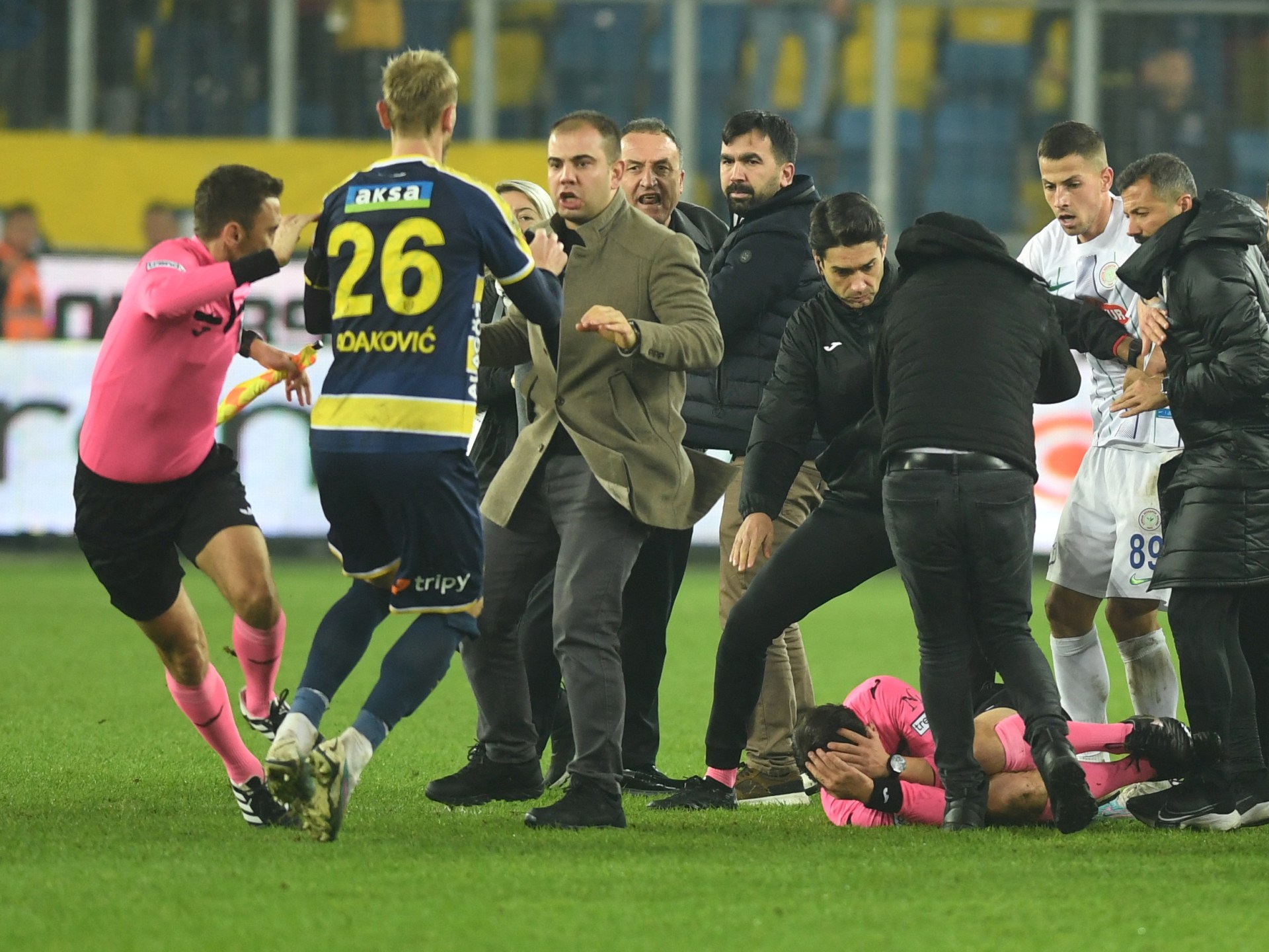 Turkish football leagues halted after club president punches referee | Football News