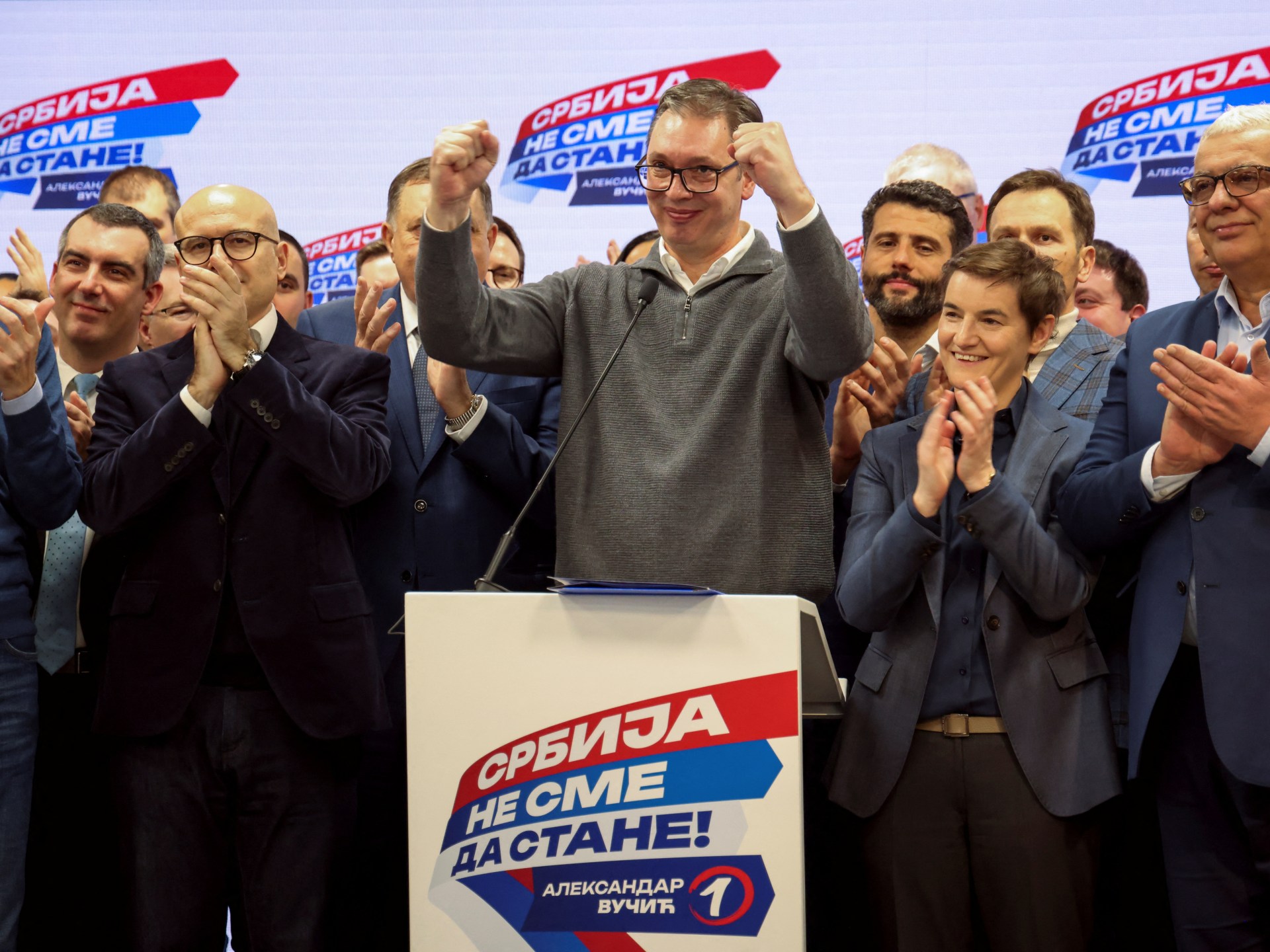 Serbia’s ruling SNS ahead in snap election, exit polls show | Elections News