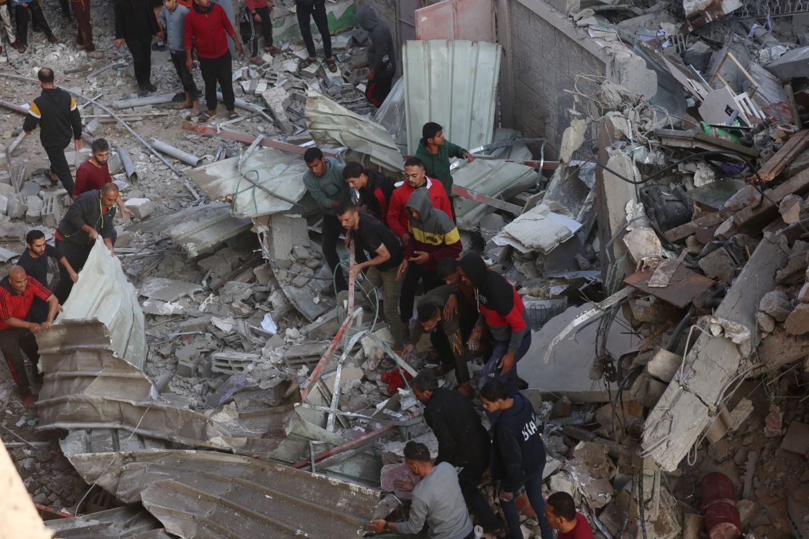 Israeli bombardment in Rafah