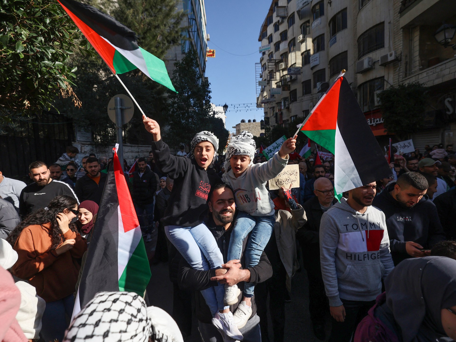 Palestinians strike, protest in occupied West Bank in support of Gaza | Israel-Palestine conflict News