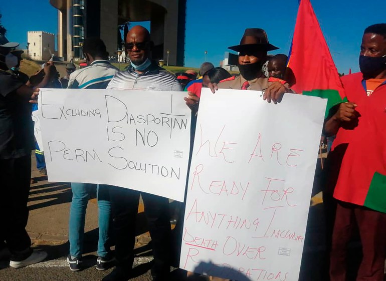 Namibia protest