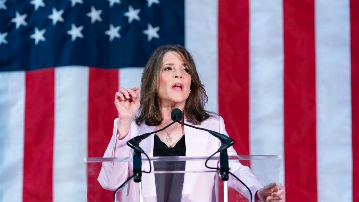 Marianne Williamson on her US presidential campaign, the economy and Gaza