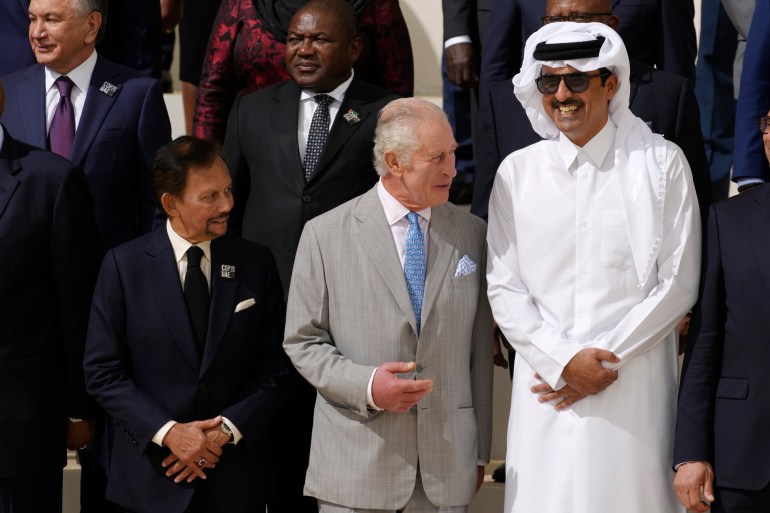 King charles and Qatari Emir