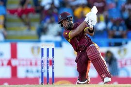 Shai Hope hit seven sixes and four fours in his 109-run innings in the first ODI match against England at the Sir Vivian Richards Stadium in North Sound, Antigua [Ricardo Mazalan/AP Photo]