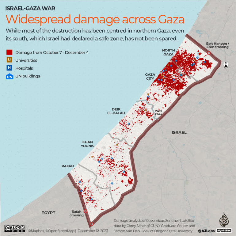 INTERACTIVE - Damage across Gaza December 4-1702386022