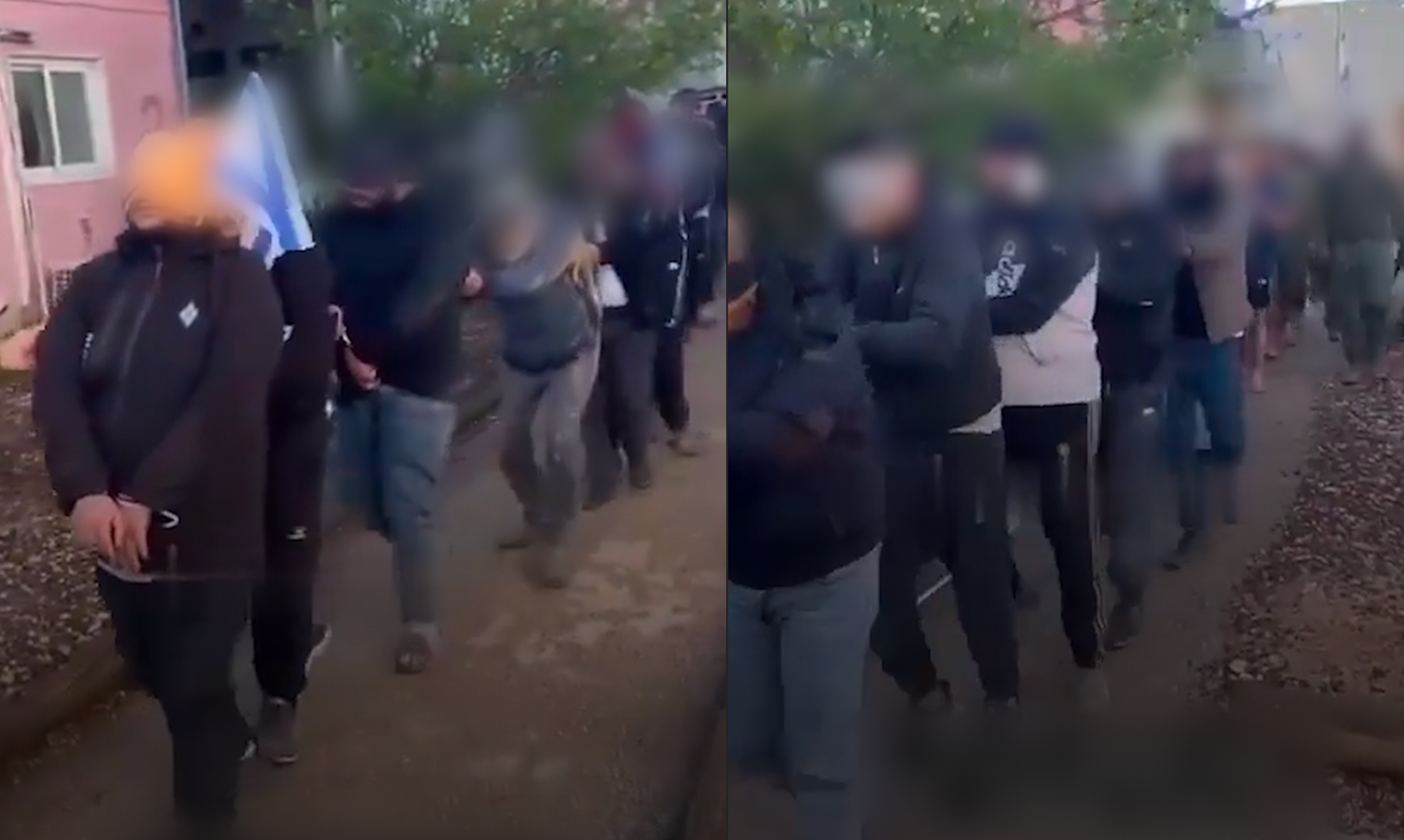 Video said to show Palestinian detainees being paraded | Israel-Palestine conflict