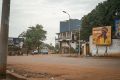 An empty street is seen in Bissau on December 1, 2023, following clashes between two army factions. [Photo by SAMBA BALDE / AFP]