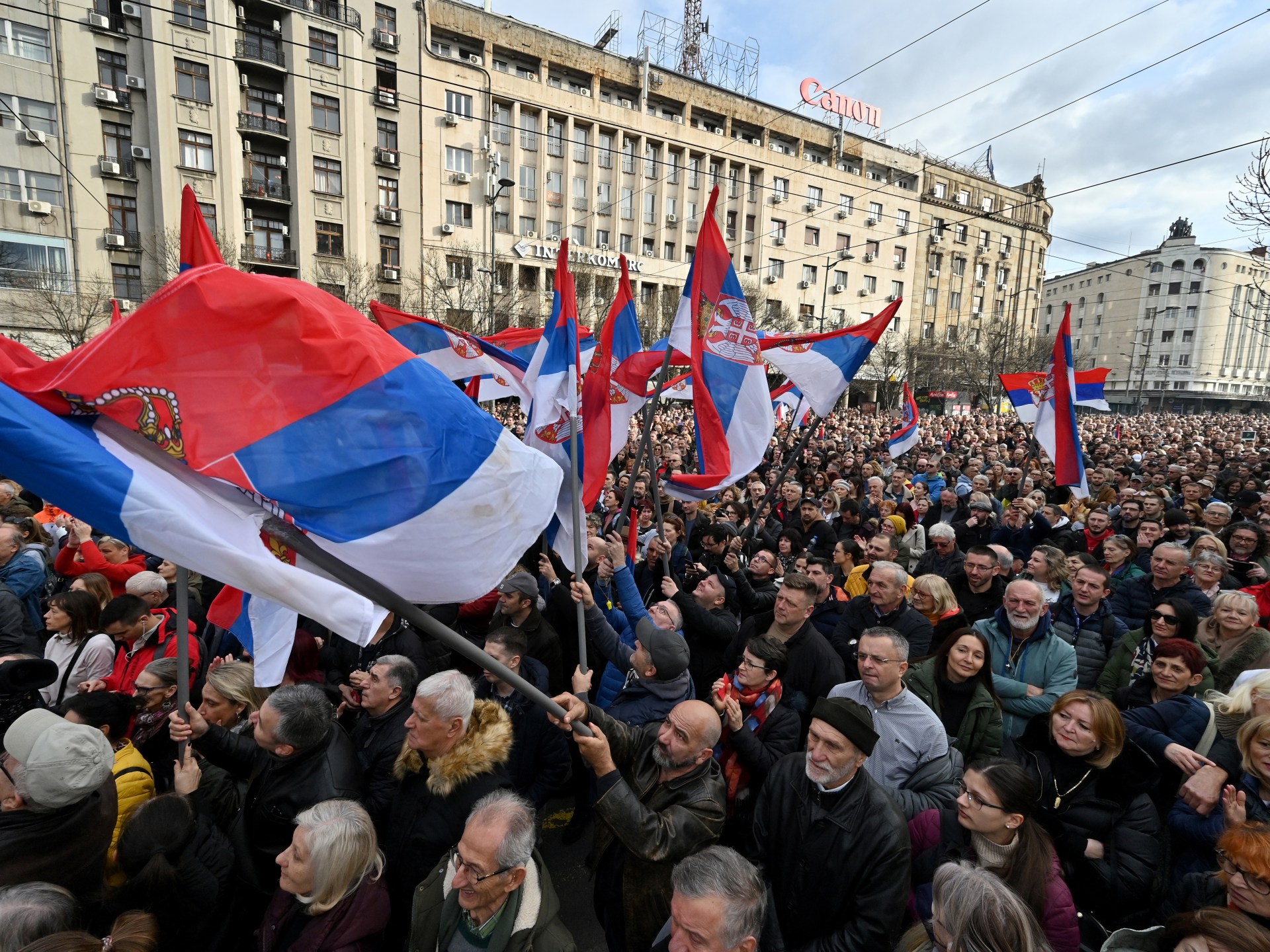 Thousands protest in Serbia alleging election fraud by governing party | Elections News