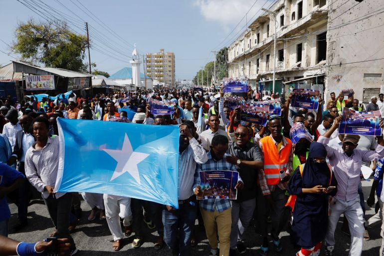 Somali protest against Ethiopia-Somaliland port deal