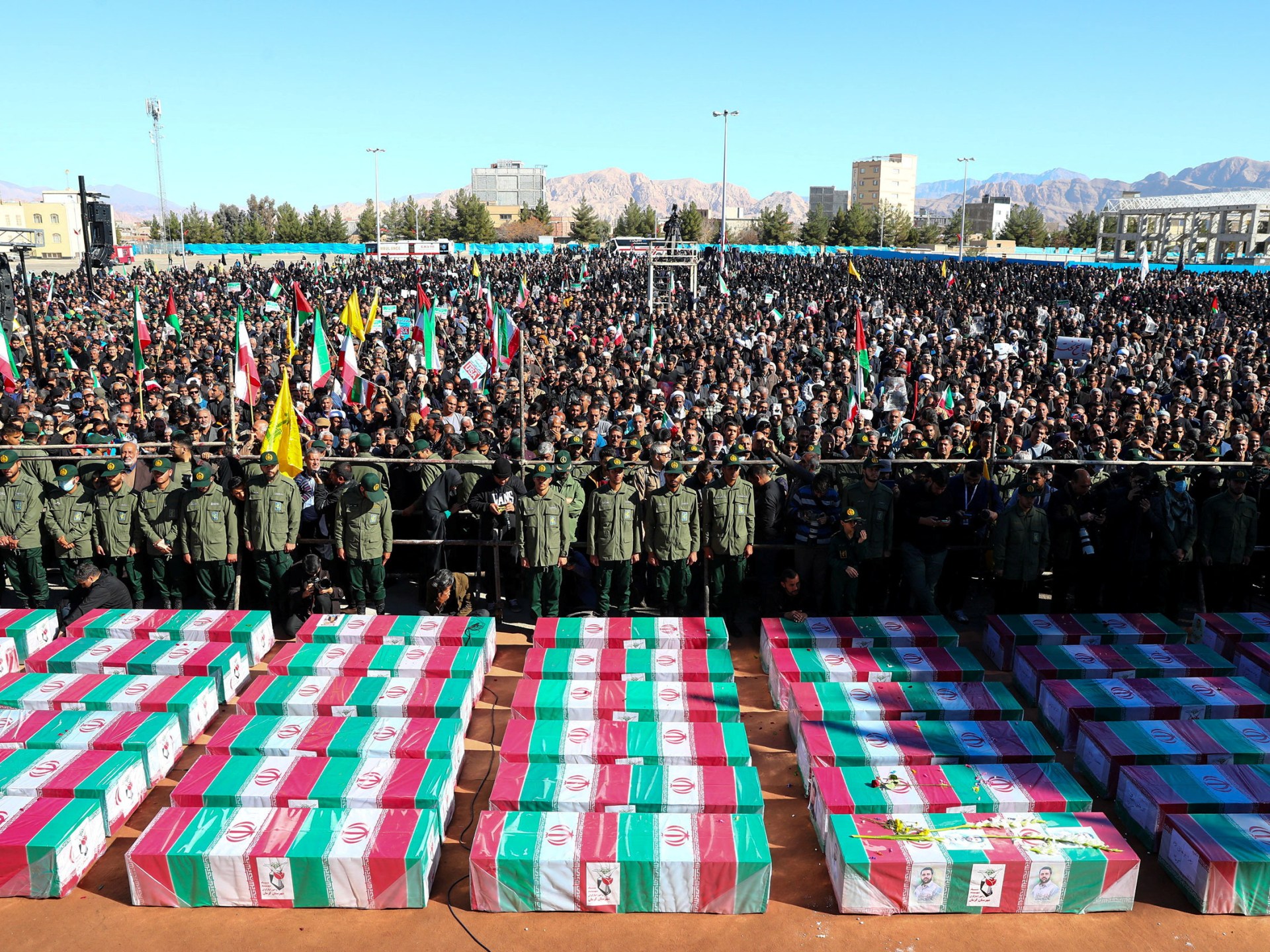 Mass funeral held for blast victims in Iran | Conflict News