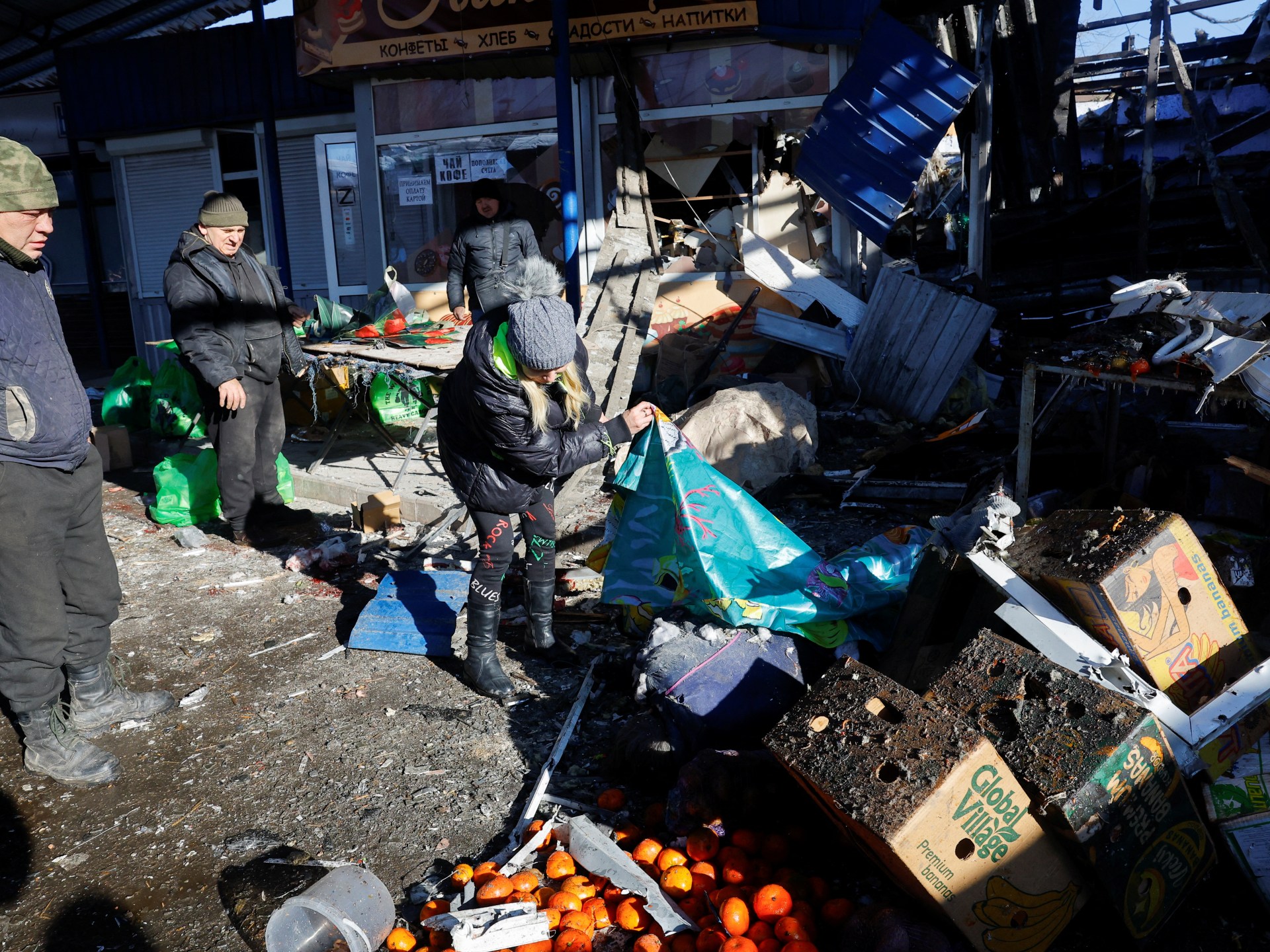 Russia says at least 25 killed in blast at Donetsk market | Russia-Ukraine war News