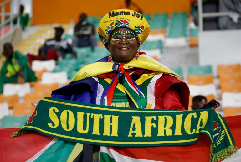 South Africa fan Mama Joy