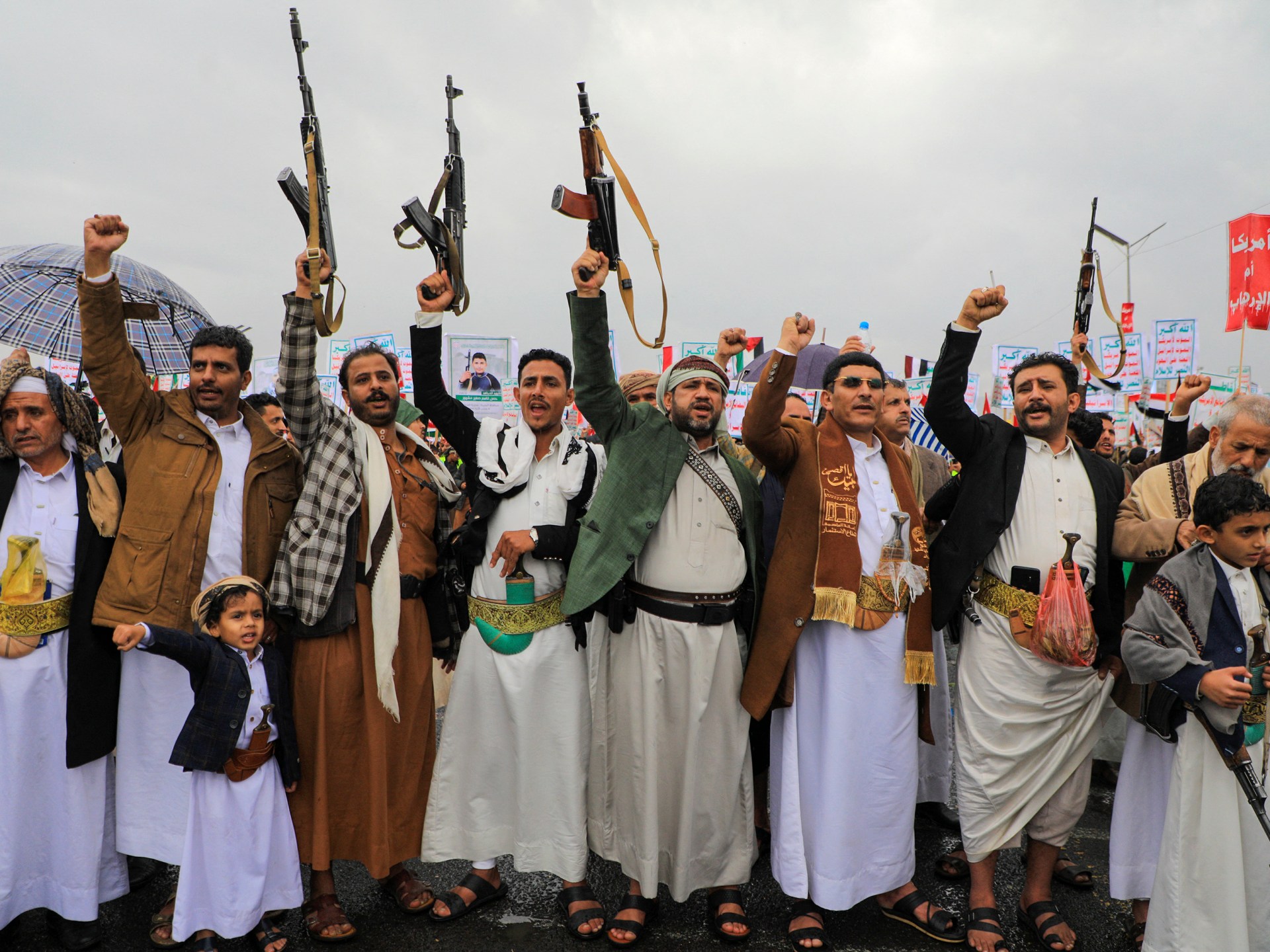 ‘Until Israel stops!’: Yemenis rally for Houthis, Palestinians in Sanaa | Israel War on Gaza News
