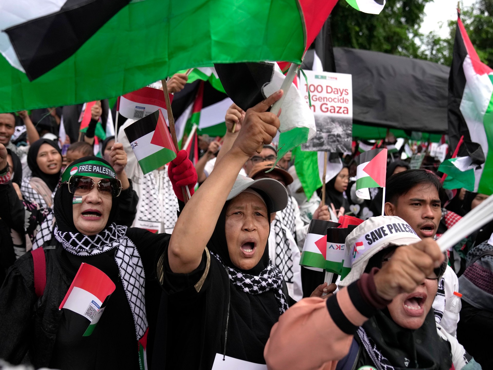 Pro-Palestine protests held around the world as Gaza war nears 100 days | Israel War on Gaza News