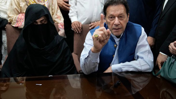 Imran Khan and wife