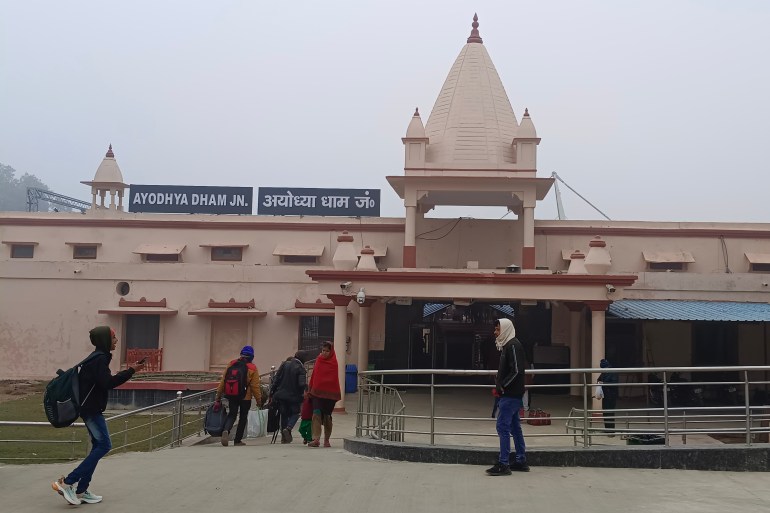 Ayodhya dham railway station being built as a replica of the Ram temple