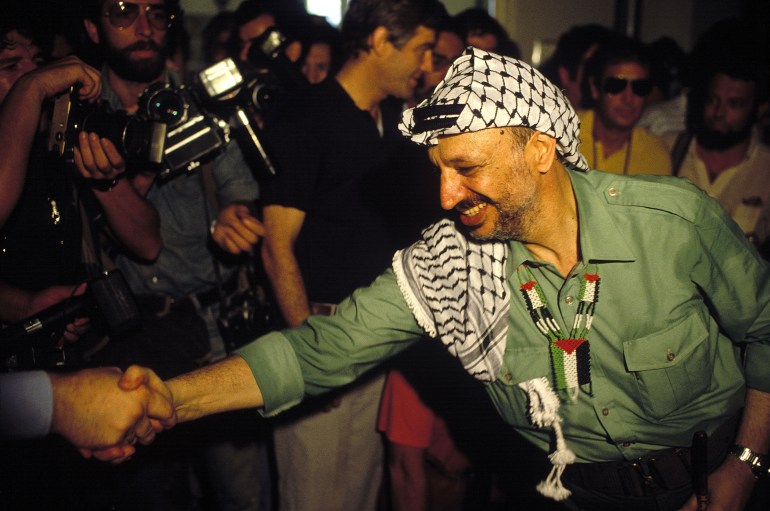 Yasser Arafat in Beirut 1982