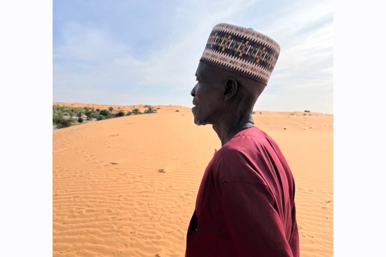 The oasis and sand dunes in Tulo-Tulo, Yobe