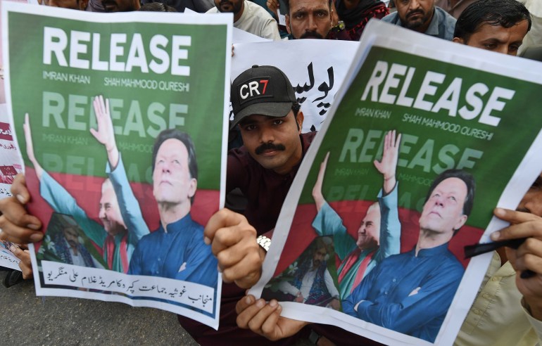 Former Pakistan prime minister Imran Khan has been in jail since August 2023 on multiple charges. (Shahzaib Akber/EPA)