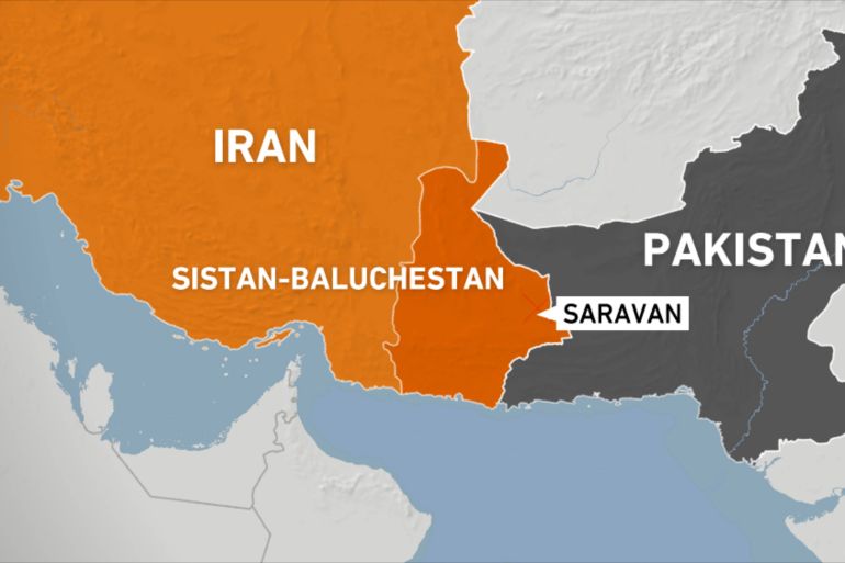Iran Pakistan map