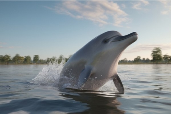 Плъзгайки се през водите на река Инд, пакистанските речни делфини