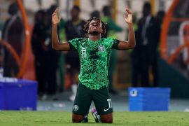Nigeria's Samuel Chukwueze reacts