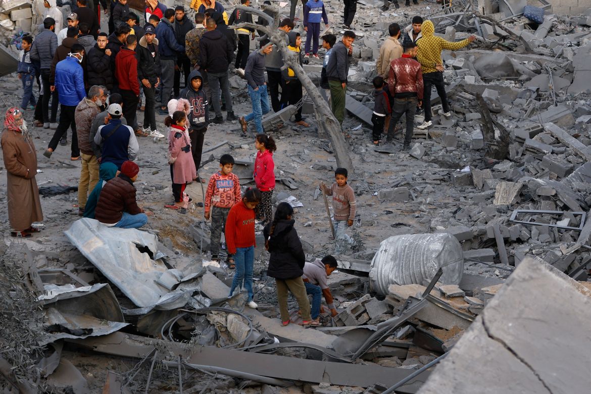 The aftermath of Israeli strikes on Rafah