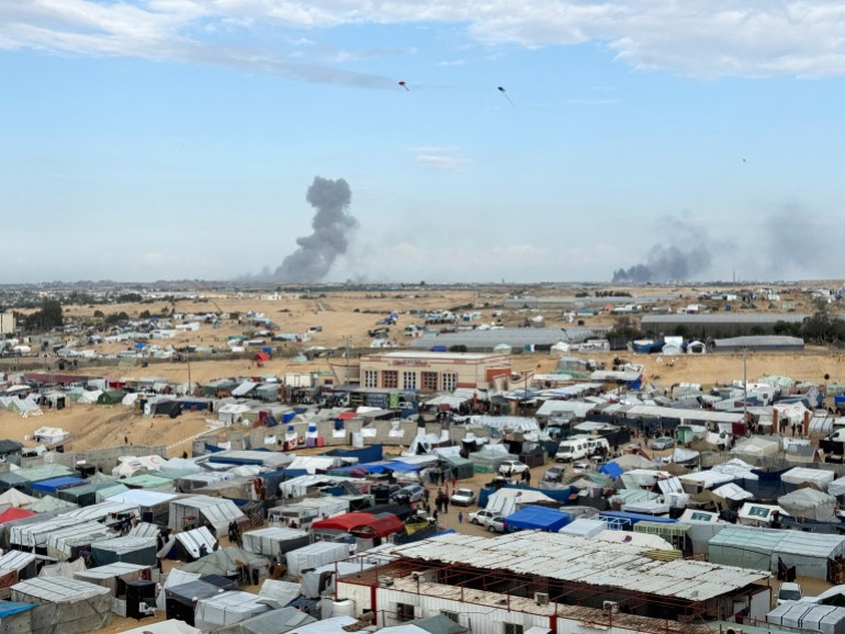 Tent city in Rafah