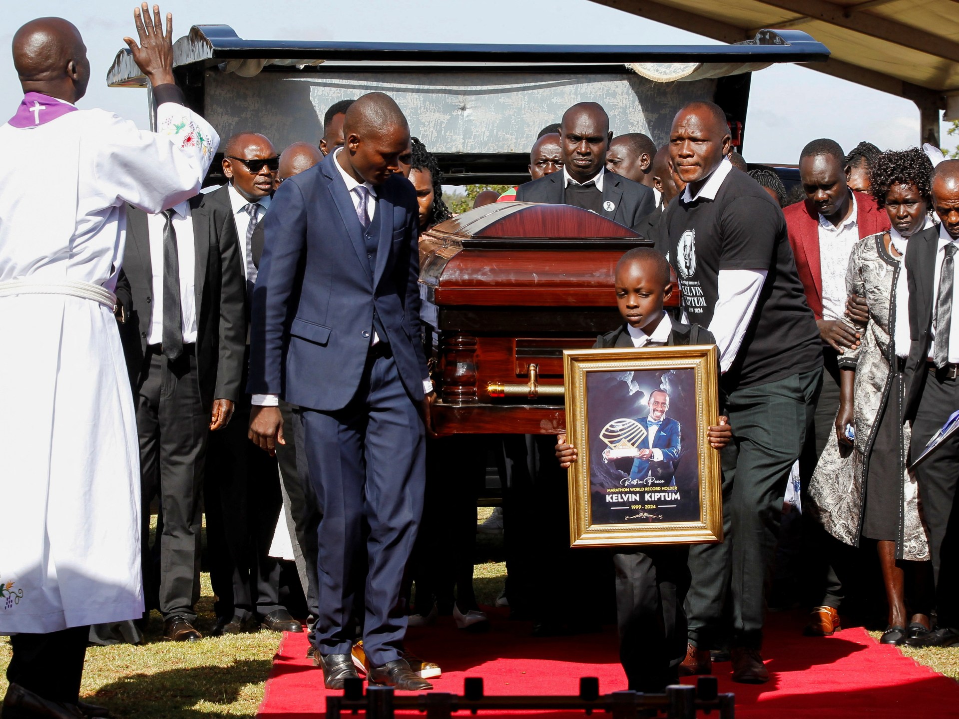 Funeral held for world marathon record holder Kelvin Kiptum | Athletics