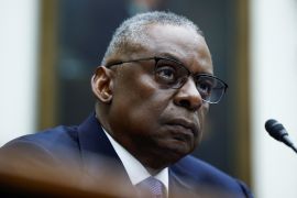 US Defense Secretary Lloyd Austin testifies before a House Armed Services Committee hearing [Evelyn Hockstein/Reuters]