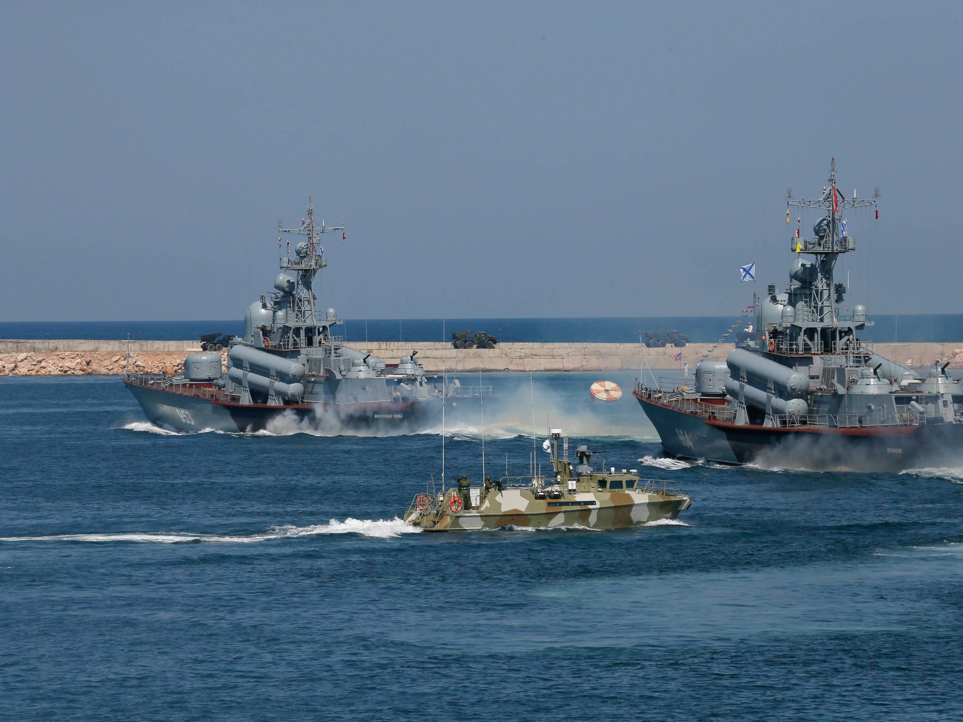 Ukraine says ‘destroyed’ Russian ship in underwater drone attack off Crimea | Russia-Ukraine war News