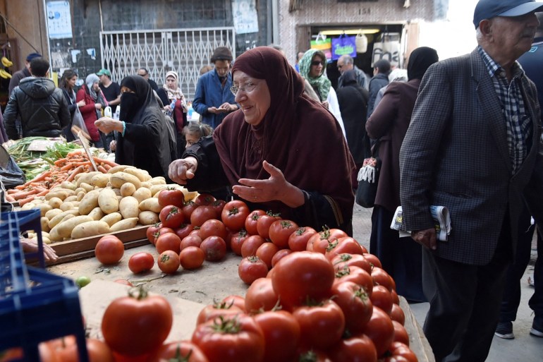 Market scene in Algeria