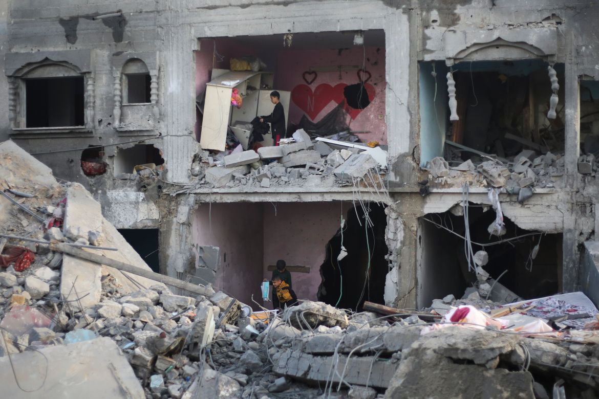 The aftermath of Israeli strikes on Rafah