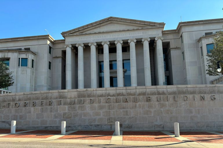 The exterior of the Alabama Supreme Court building in Montgomery.