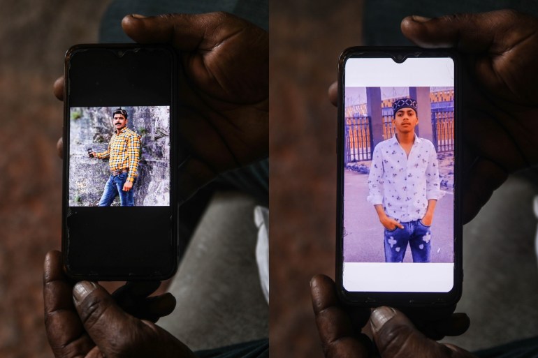 Zahid, 45 (left), and his 16-year-old son Anas (right). On February 8, the police allegedly shot and killed the two following protests over the demolition of a mosque and madrasa in India's Haldwani town.