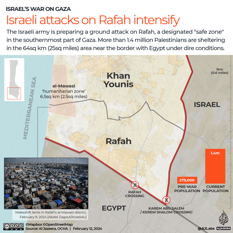INTERACTIVE - Israeli attacks on Rafah intensify-1707724888
