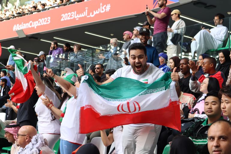 Fans at Iran vs Japan – AFC Asian Cup quarterfinal