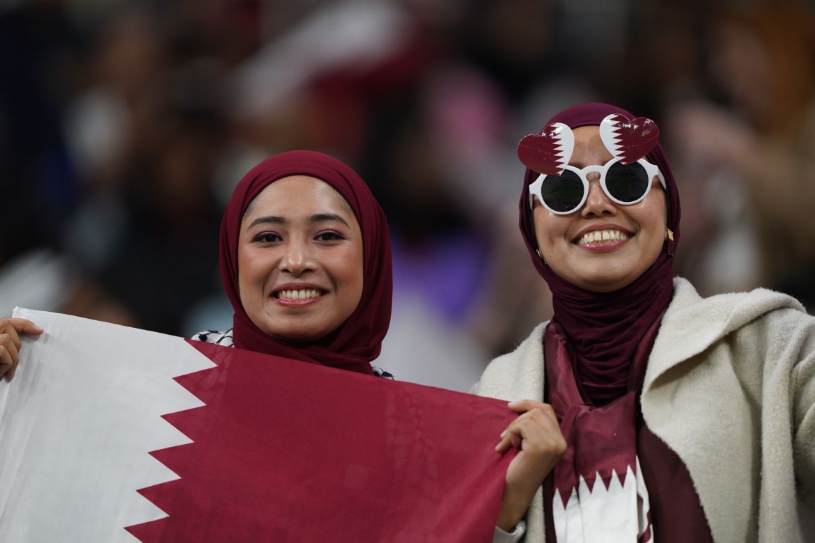 Qatar v Uzbekistan at Al Bayt Stadium in Al Khor
